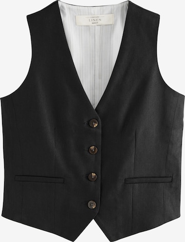 melns Next Uzvalka veste: no priekšpuses