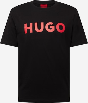 HUGO - Camisa 'Dulivio' em preto: frente