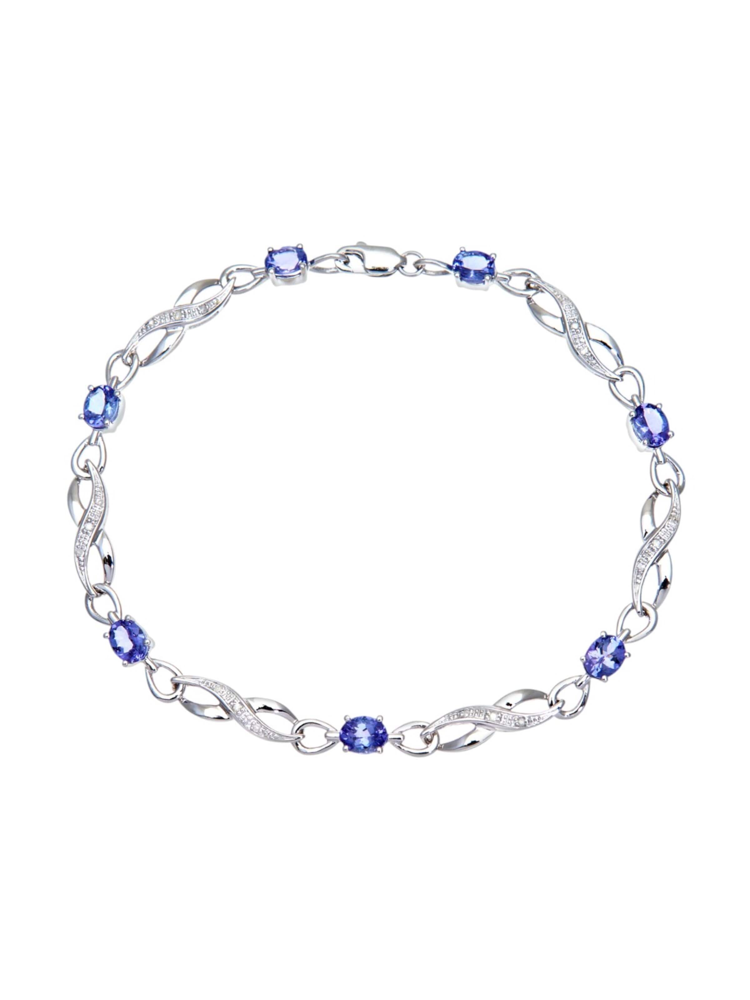 DIAMANT LETERNEL - Pulsera en plata: frente