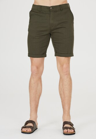Cruz Regular Broek 'Jerryne' in Groen: voorkant