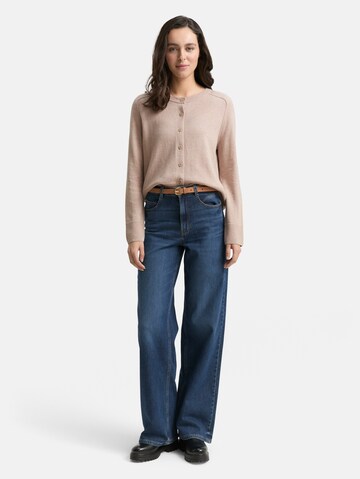 TOM TAILOR Knit cardigan in Brown