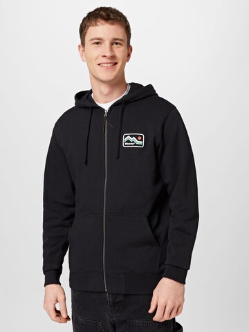 BILLABONG Sweatjacke 'LENGTH' in Schwarz: predná strana