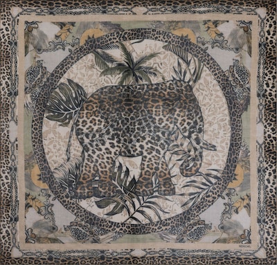 Roeckl Tuch 'WILD ELEPHANT' in beige / pueblo / pastellgrün / schwarz, Produktansicht