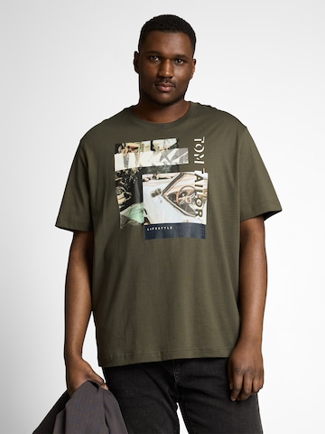 TOM TAILOR Men +Majica - zelena boja: prednji dio