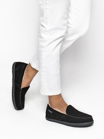 Mocassin 'Tempe' Minnetonka en noir