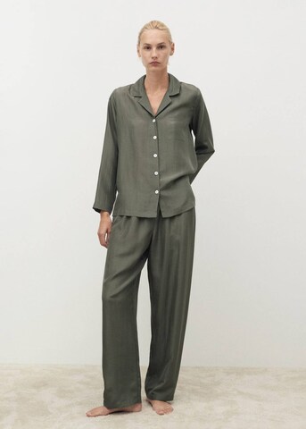 MANGO Pajama Pants 'Habo' in Green