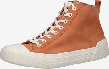 CAPRICE High-Top Sneakers in Orange: front