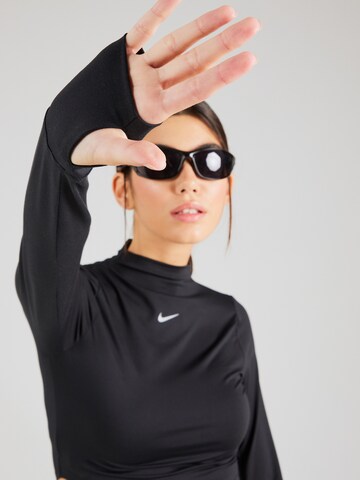 NIKE Performance shirt 'ONE LUXE ESS' in Black