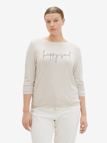 T-shirt Tom Tailor Women + en gris