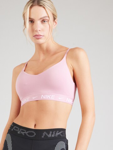 Bustino Reggiseno sportivo 'INDY' di NIKE in rosa: frontale