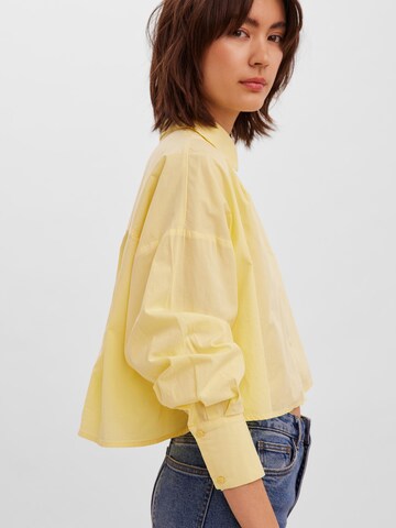 Chemisier 'Gittana' VERO MODA en jaune