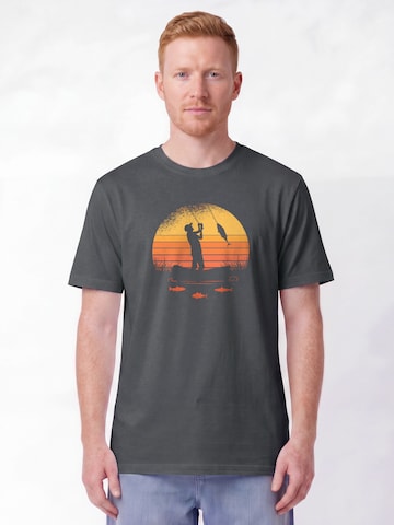T-Shirt 'Angler' Watapparel en gris : devant