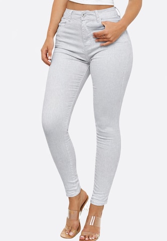 Elara Skinny Jeans in Grijs: voorkant