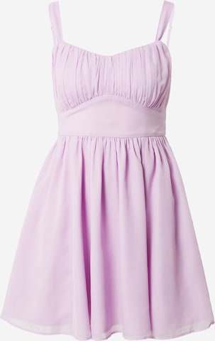 Robe de cocktail Abercrombie & Fitch en violet : devant