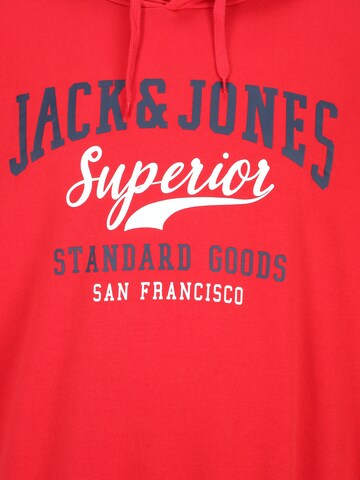 Sweat-shirt Jack & Jones Plus en rouge