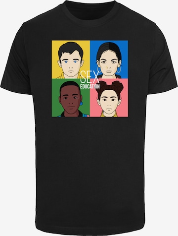 T-Shirt 'Sex Education Netflix TV Series' F4NT4STIC en noir : devant