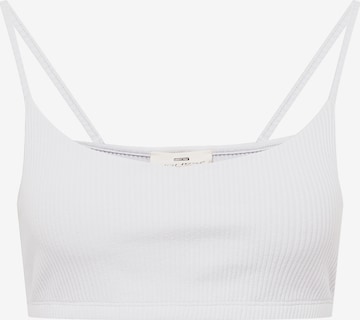 A LOT LESS - Bustier Top 'Nela' en gris: frente