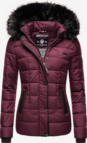 MARIKOO Winter Jacket 'Unique' in Red: front