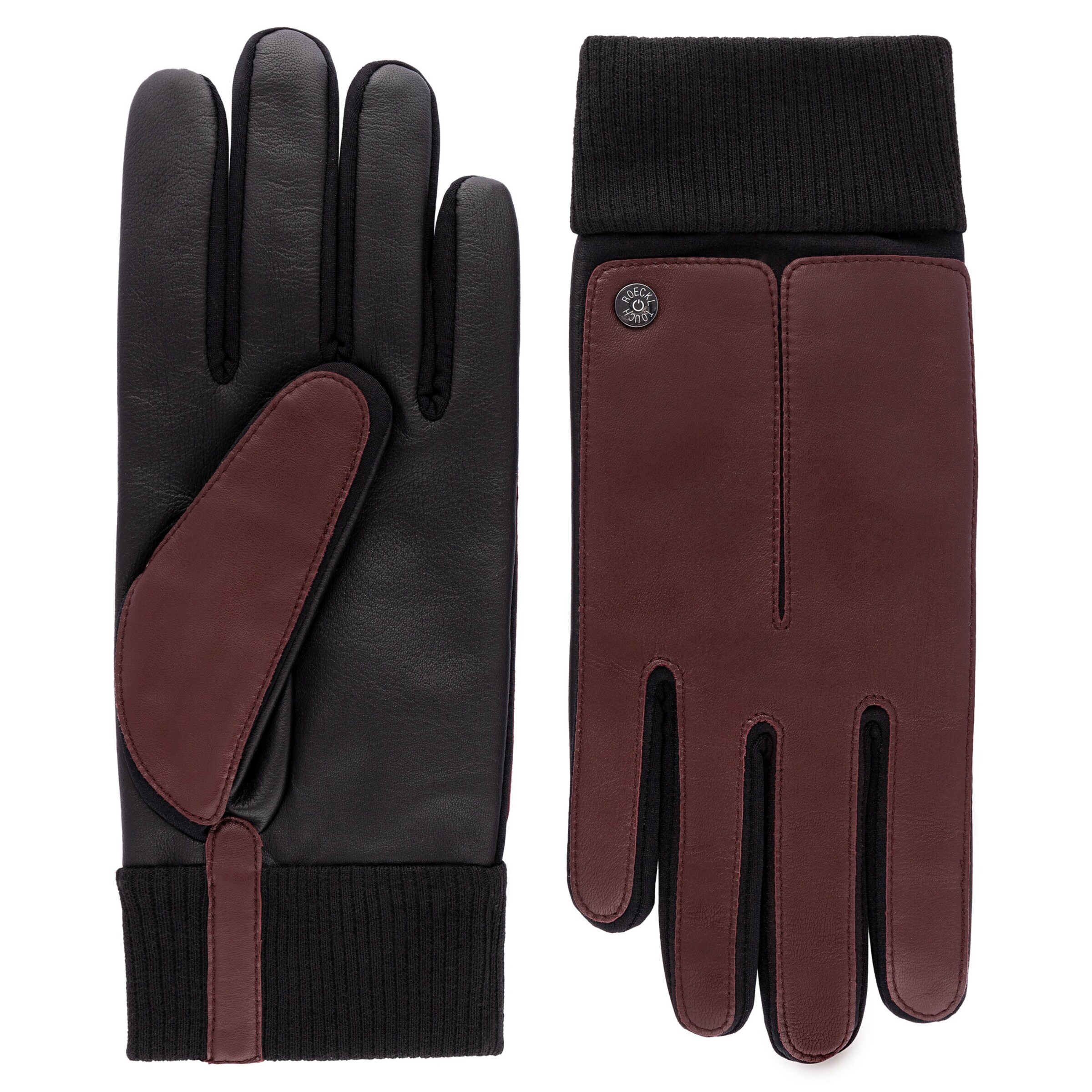 Roeckl Lederhandschuhe 'KOPENHAGEN TOUCH' in Rot: Vorderseite