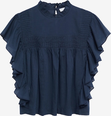 MANGO Blouse 'Coliseo-H' in Blue: front