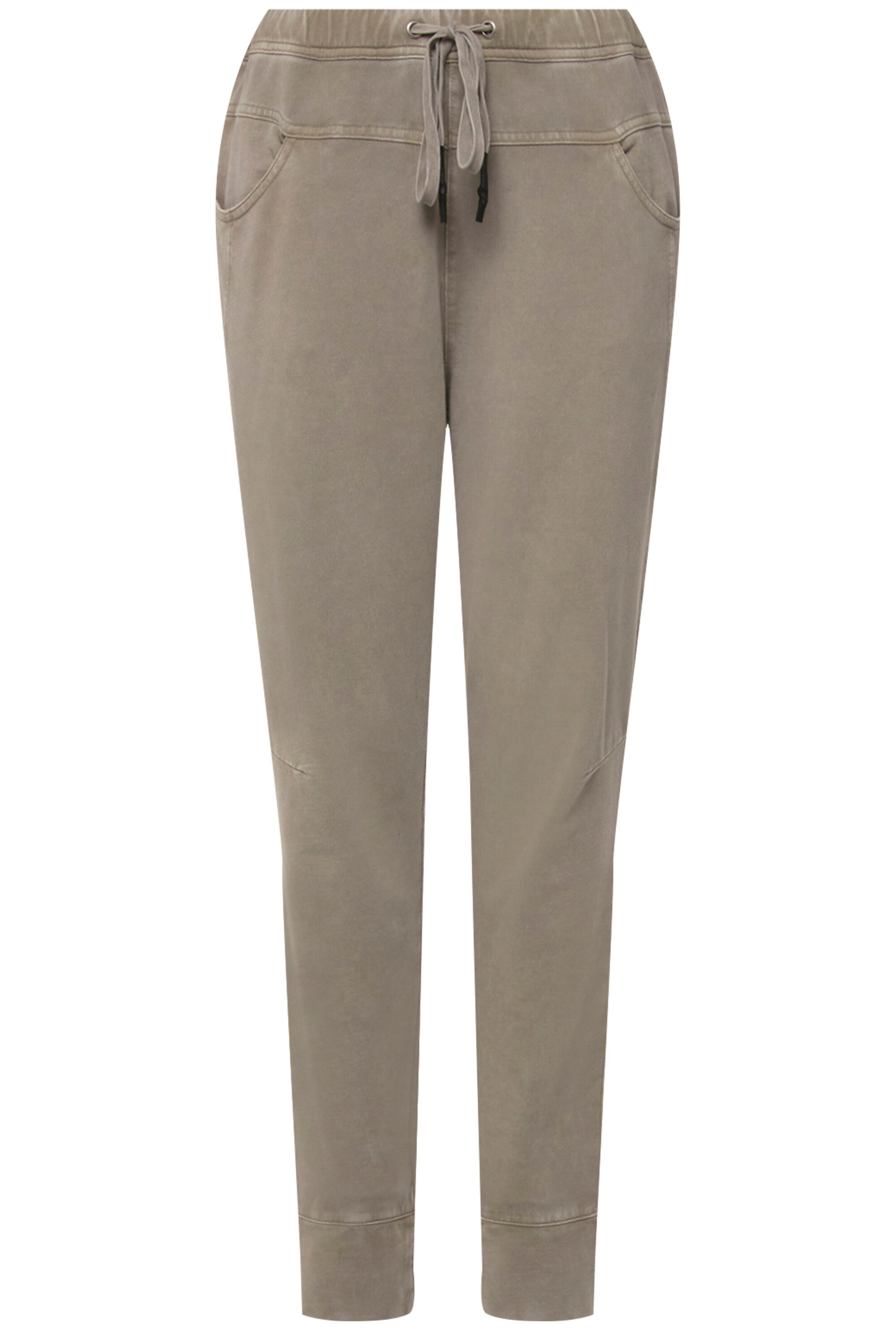 LAURASØN Tapered Pants in Beige: front