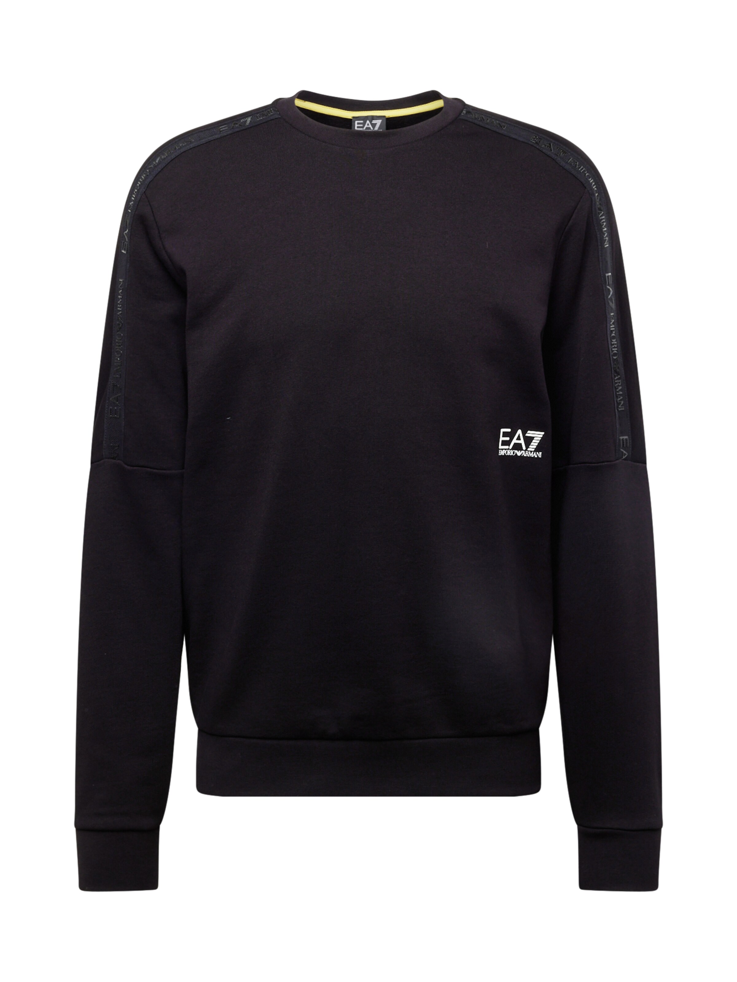 Felpa di EA7 Emporio Armani in nero: frontale