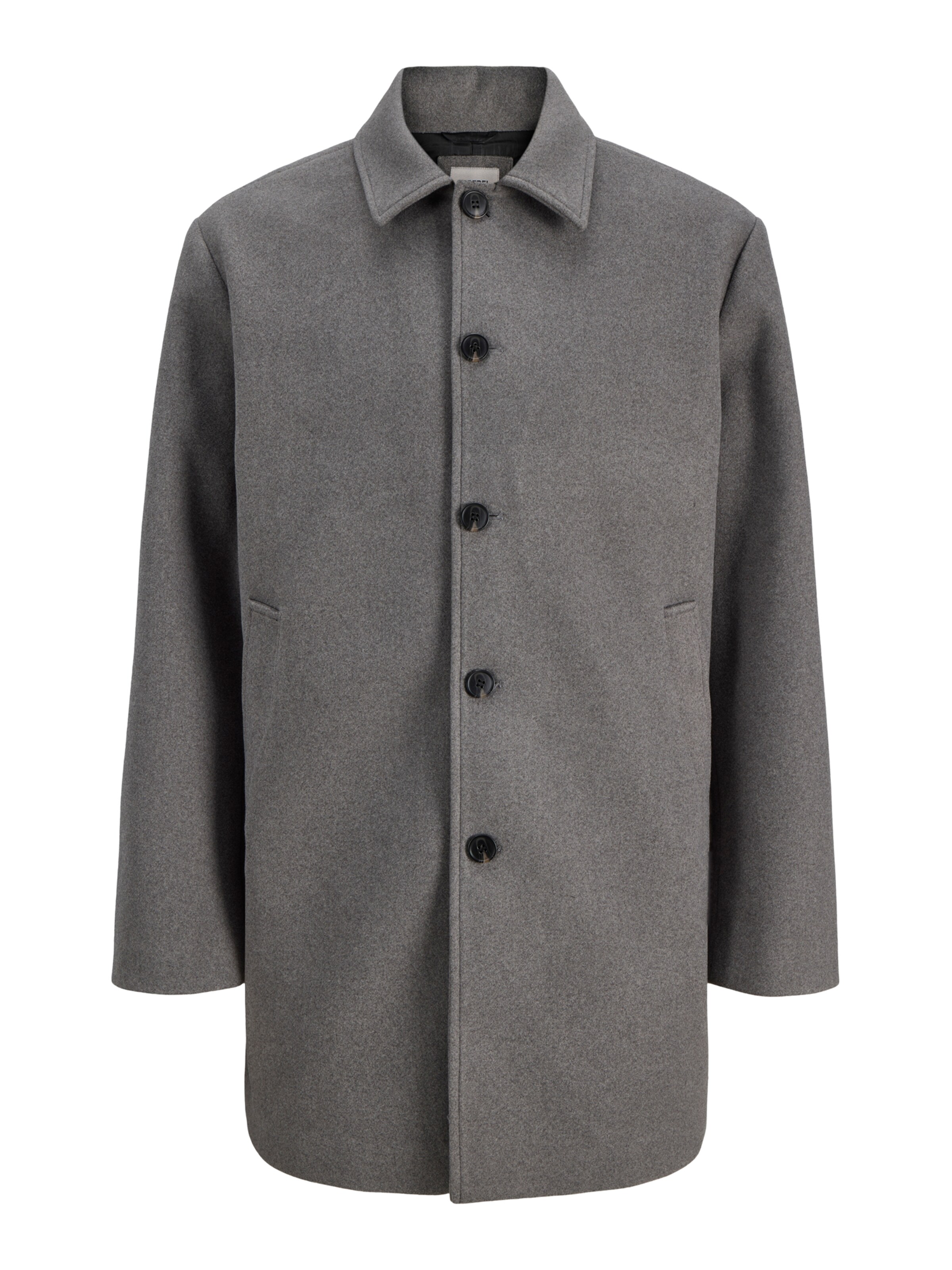 JJ Rebel Between-seasons coat 'JREBMAZE' in Grey: front