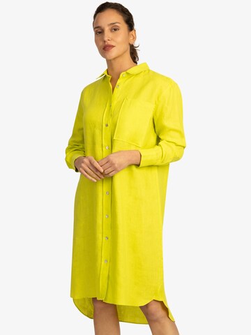 APART Shirt Dress in Yellow: front