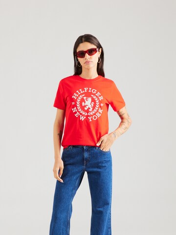 TOMMY HILFIGER T-Shirt in Rot: Vorderseite