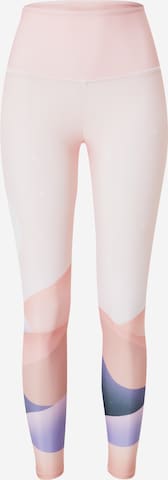 Skinny Pantalon de sport Onzie en rose : devant