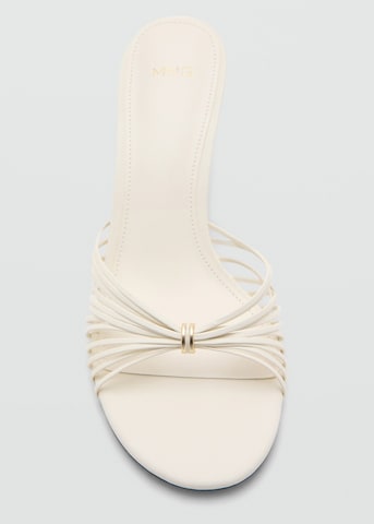 MANGO Pantolette 'Ser' in Weiß