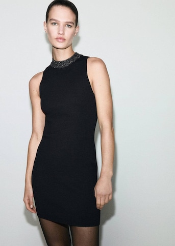 MANGO Knitted dress 'Balerina' in Black