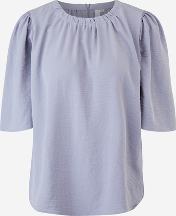 QS Blouse in Blue: front