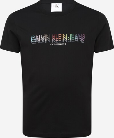 Calvin Klein Jeans Plus T-Shirt 'PRIDE PLUS LOGO SS CREW TEE' en mélange de couleurs / noir, Vue avec produit