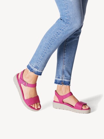 Tamaris Sandale in Pink: Vorderseite
