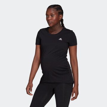 ADIDAS SPORTSWEARTehnička sportska majica 'Essentials' - crna boja: prednji dio