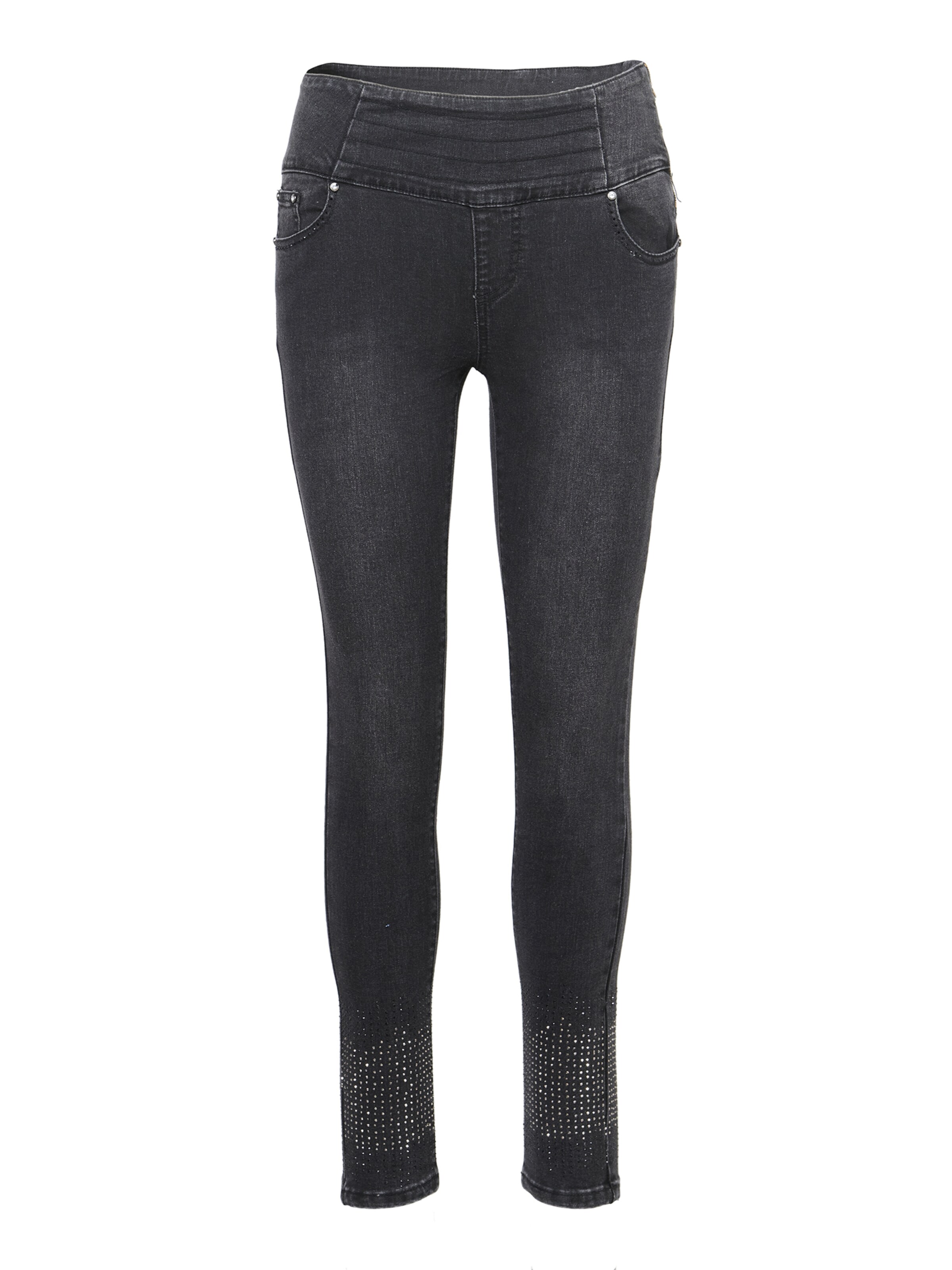 KOROSHI Skinny Jeans in Zwart: voorkant