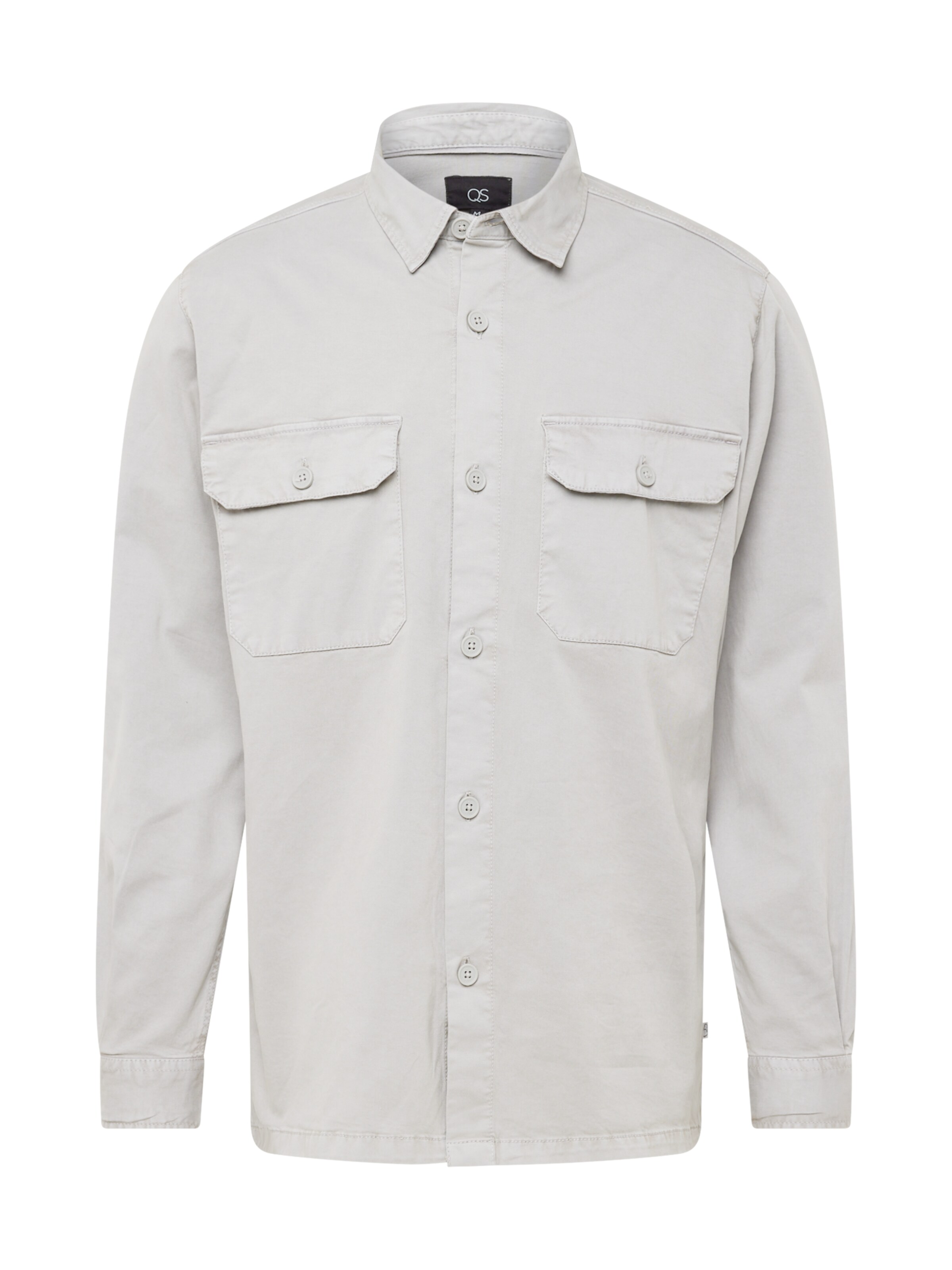 Coupe regular Chemise QS en gris : devant
