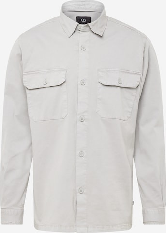 QS - Regular Fit Camisa em cinzento: frente