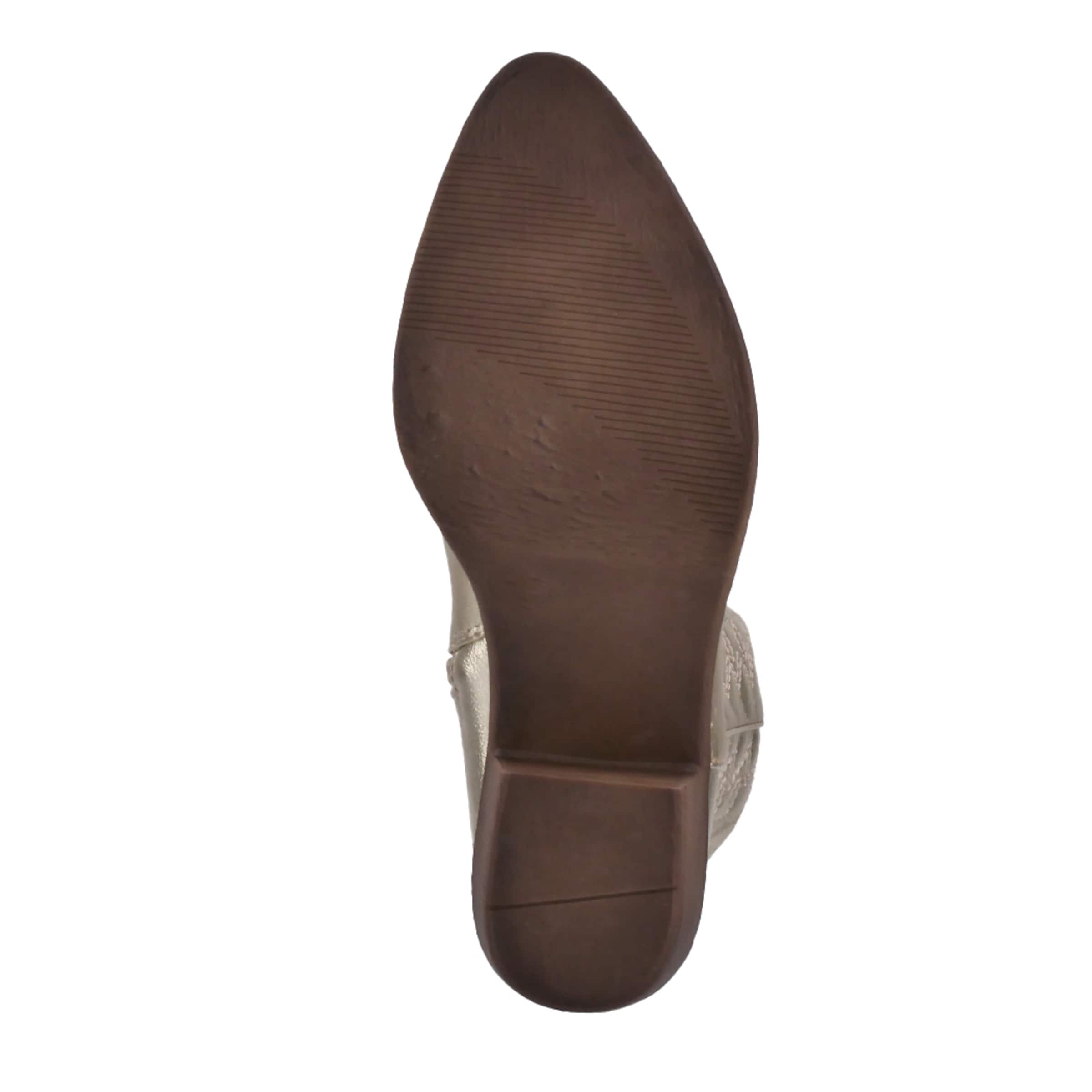 Elara Cowboy boot in Gold