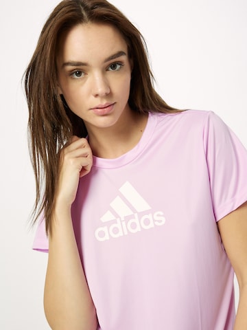 ADIDAS SPORTSWEAR Performance shirt 'Primeblue Designed 2 Move Logo' in Purple