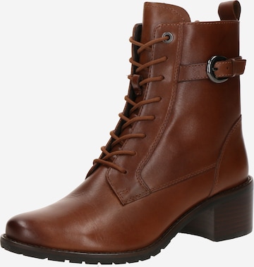 Stivaletto stringato di CAPRICE in marrone: frontale