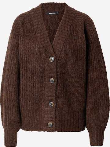 Gina Tricot Knit cardigan 'Kim' in Brown: front