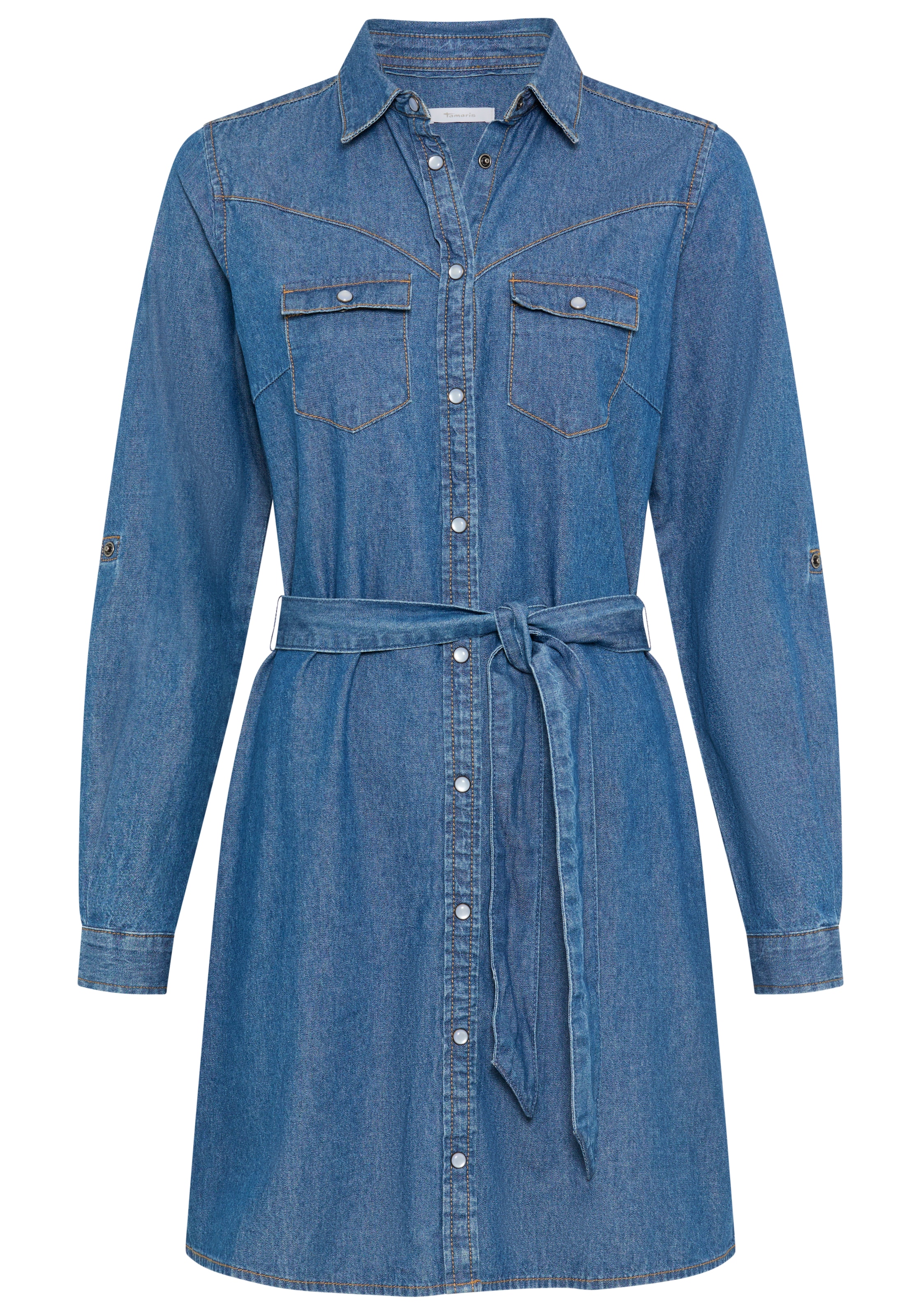 Tamaris Dress in Blue: front