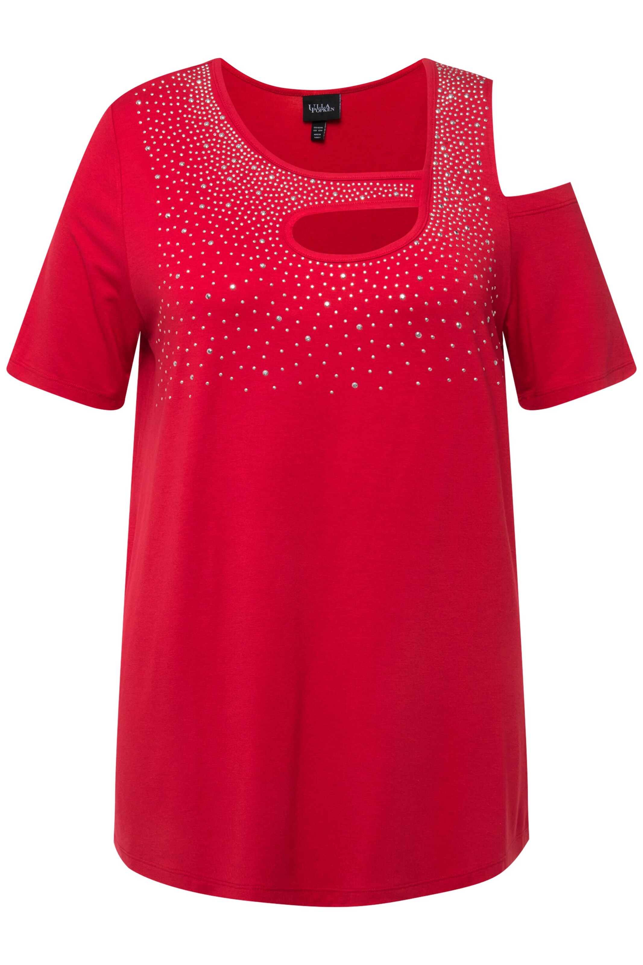 T-shirt Ulla Popken en rouge : devant