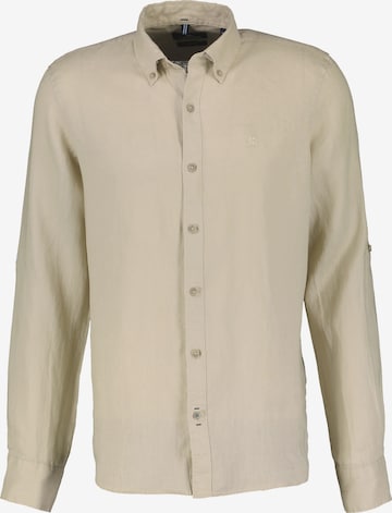 LERROS Button Up Shirt in Beige: front