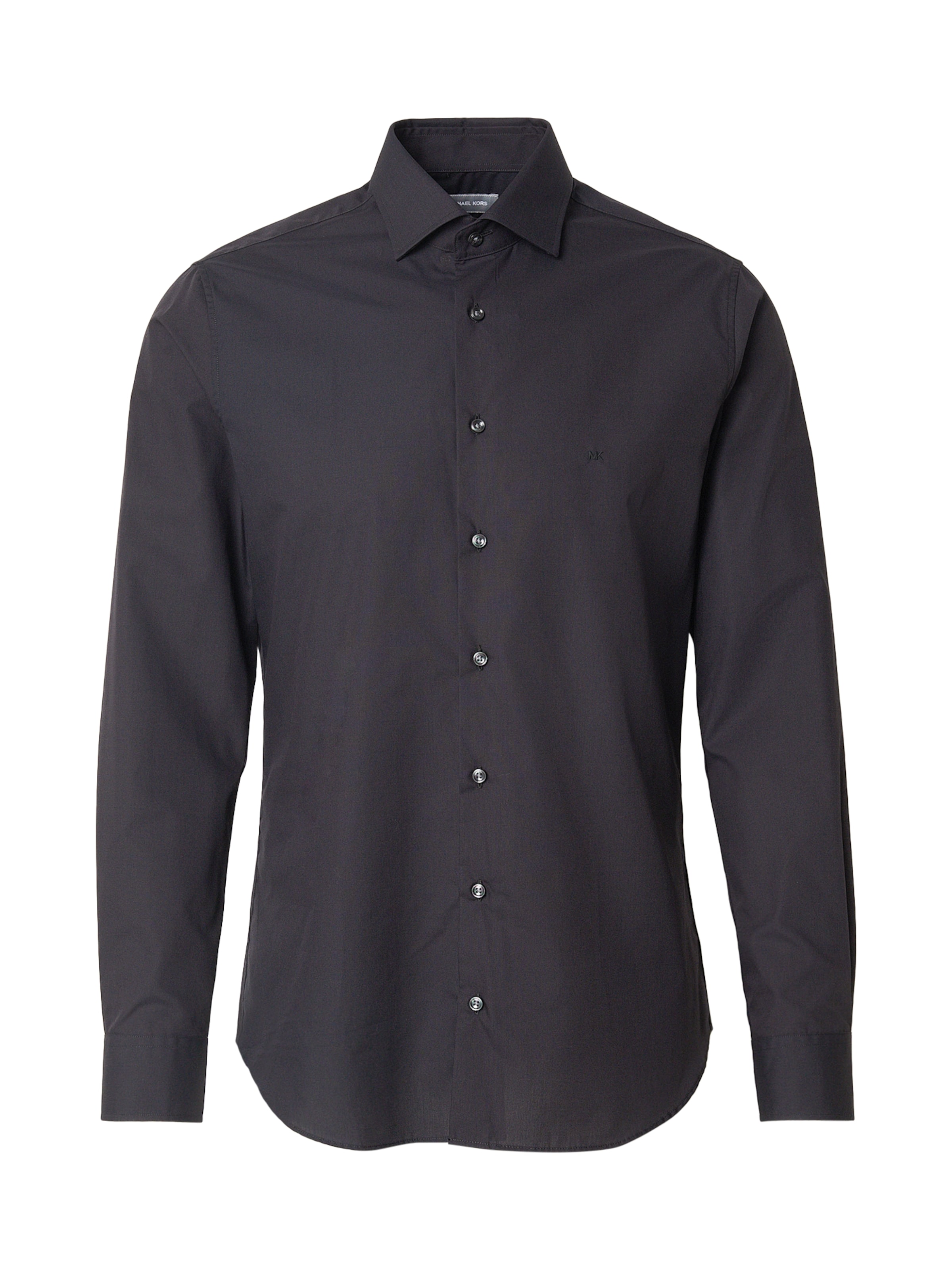 Slim fit Cămașă de la Michael Kors pe negru: față