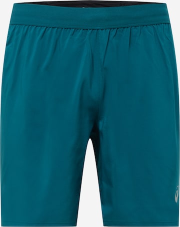 ASICS Regular Workout Pants 'ROAD' in Blue: front