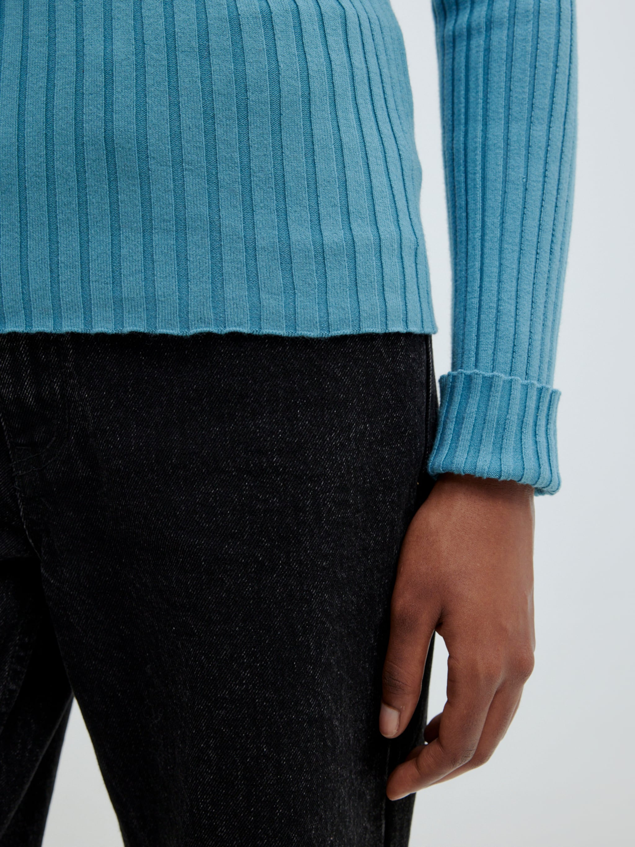 EDITED Produkte Pullover 'Jannice' cyanblau