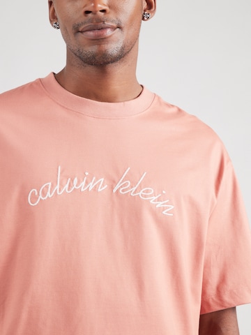 Calvin Klein Jeans Футболка в Оранжевый